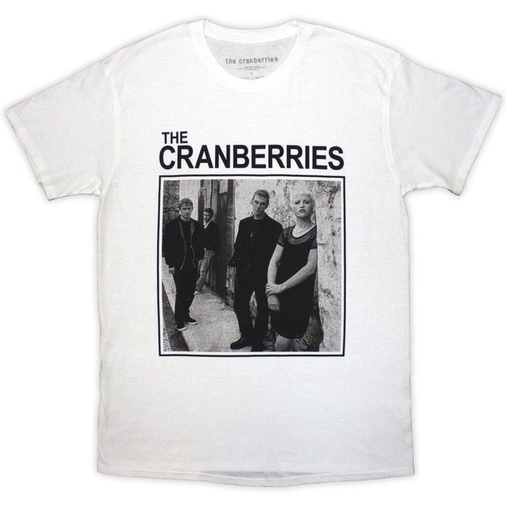 The Cranberries Unisex Adult Photograph Square T-Shirt / White